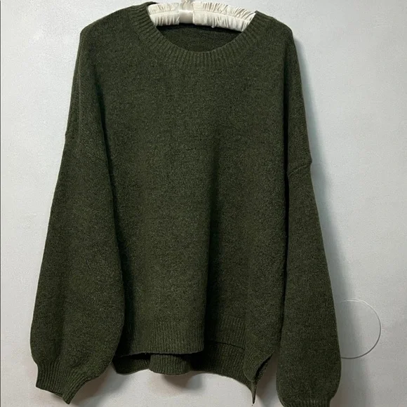 Olive Green Women's Sweater - Picture 1 of 4